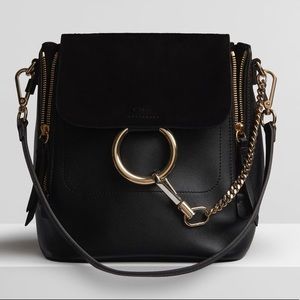 Small Chloe Faye Backpack - Black